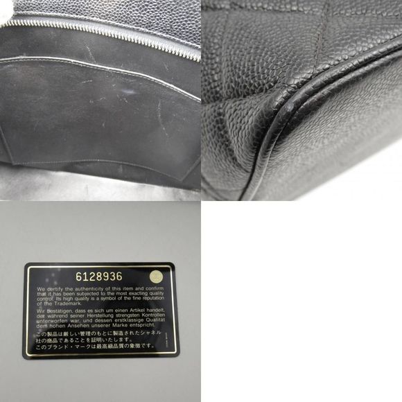 Chanel Caviar Skin Grained Calf Black Shoulder Bag - Picture 10 of 10